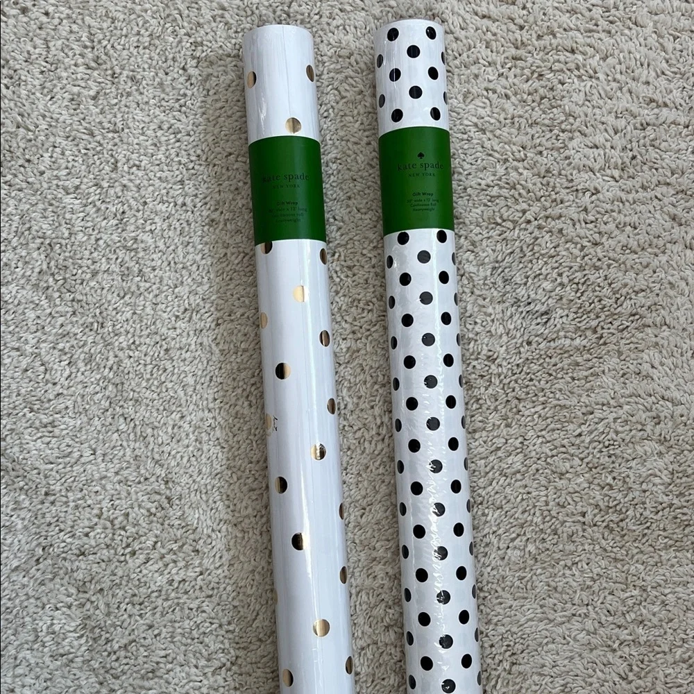NEW Kate Spade New York Wrapping Paper Rolls - 2 Pack